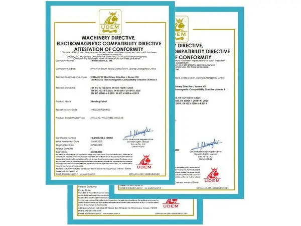 WWELD Achieves CE Certification for Welding & Cutting Robots